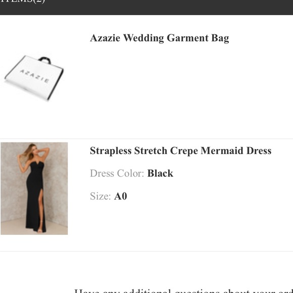 Azazie strapless stretch crepe mermaid dress - Picture 7 of 7
